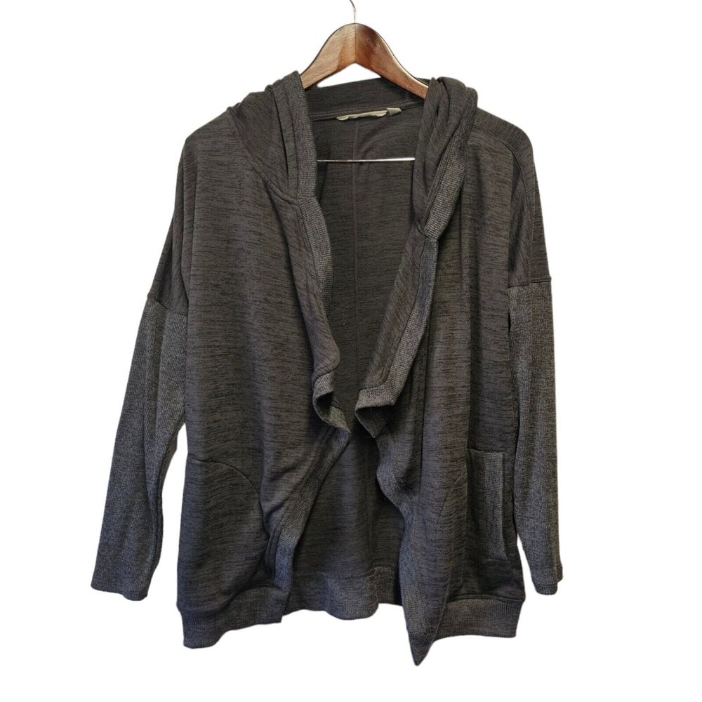 Athleta Blissful Wrap Hooded‎ Open Front Cardigan